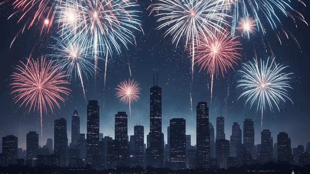 Image of 4th july celebration fireworks 